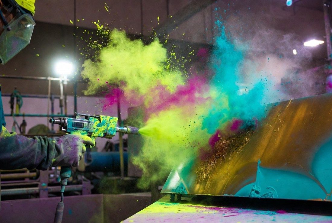 Mantenimiento de línea de pintura electrostática en polvo